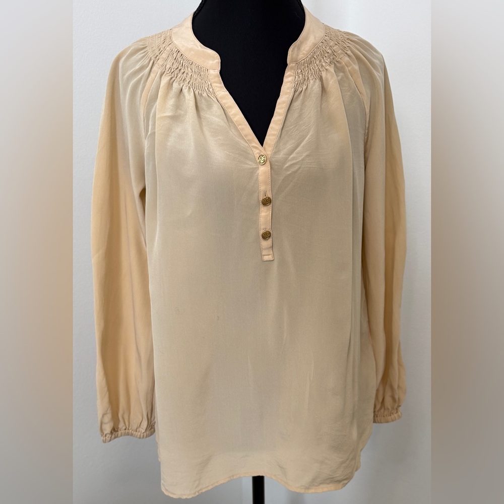 Lilly Pulitzer Silk Blouse with‎ Button Detail